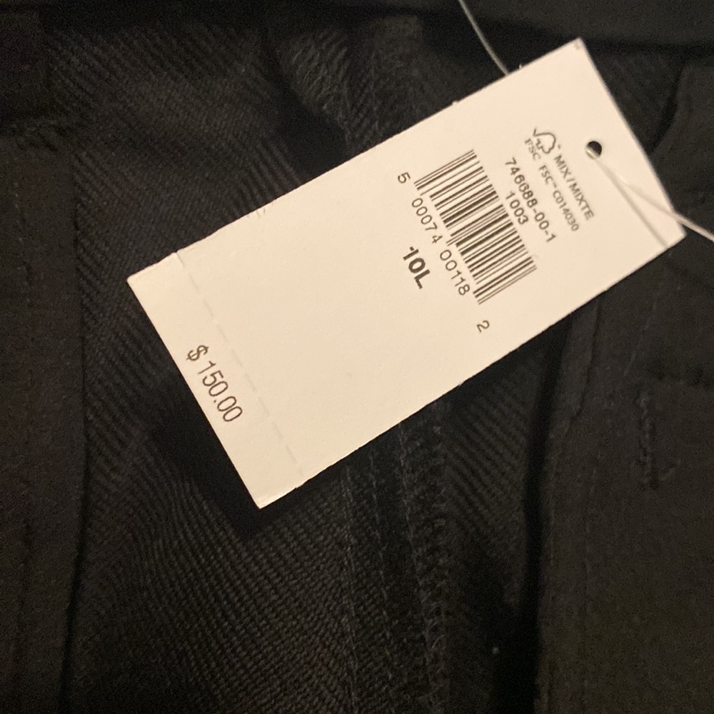Banana Republic Lido Wide Leg Wool Pant  | Black #746688 - Picture 9 of 16